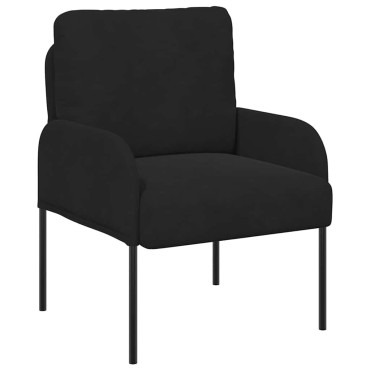 vidaXL Καναπέδες με μαξιλάρι Μαύρο Κόντρα πλακέ 60x56x80cm