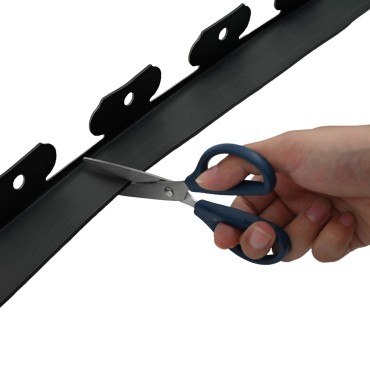 vidaXL Περιγράμματα γκαζόν Μαύρο 2000 x 4 x 5 εκ. Πλαστικό