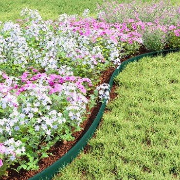 vidaXL Περιγράμματα γκαζόν Πράσινο 5000 x 4 x 5 εκ. Πλαστικό