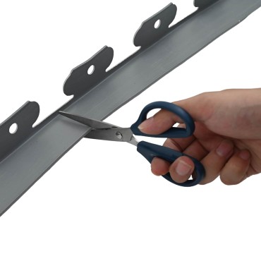 vidaXL Περιγράμματα γκαζόν Γκρι 1000 x 4 x 5 εκ Πλαστικό