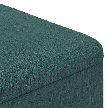 vidaXL Οθωμανικό αποθήκευσης Σκούρο Πράσινο 60x60x45cm ύφασμα