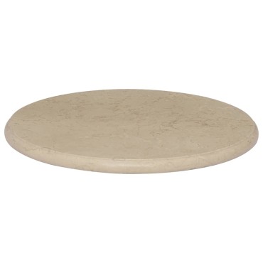 vidaXL Επιφάνεια Τραπεζιού Κρεμ 50x2,5cm Μαρμάρινη 1 τεμ.