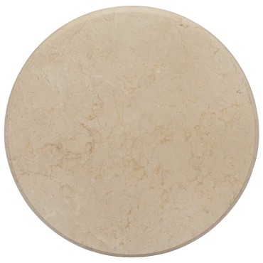 vidaXL Επιφάνεια Τραπεζιού Κρεμ 50x2,5cm Μαρμάρινη 1 τεμ.