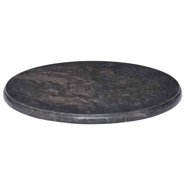 vidaXL Επιφάνεια Τραπεζιού Μαύρη 50x2,5cm Μαρμάρινη 1 τεμ.