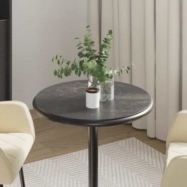vidaXL Επιφάνεια Τραπεζιού Μαύρη 50x2,5cm Μαρμάρινη 1 τεμ.