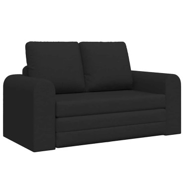 vidaXL Κρεβάτι καναπές Μαύρο ύφασμα 148x71x83cm