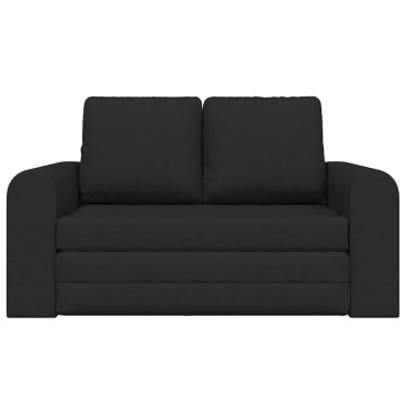 vidaXL Κρεβάτι καναπές Μαύρο ύφασμα 148x71x83cm