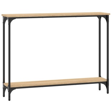 vidaXL Τραπέζι Κονσόλα Sonoma Δρυς 100x22,5x75cm Επεξεργασμένο Ξύλο 1 τεμ.