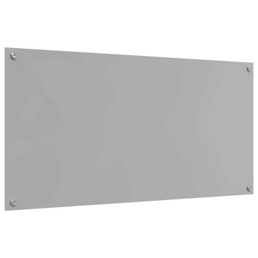 vidaXL Πλάτη κουζίνας 2 τμχ. Ανοιχτό γκρι 120 x 60 cm σκληρυμένο γυαλί