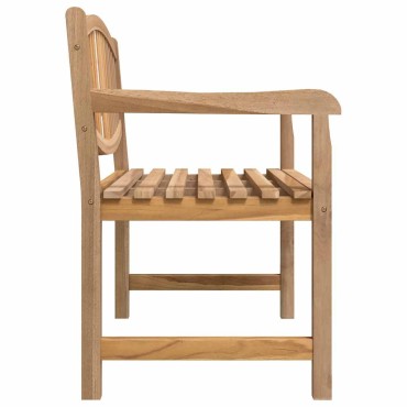 vidaXL Παγκάκι Κήπου 114x59x87cm από Μασίφ Ξύλο Teak 1 τεμ.