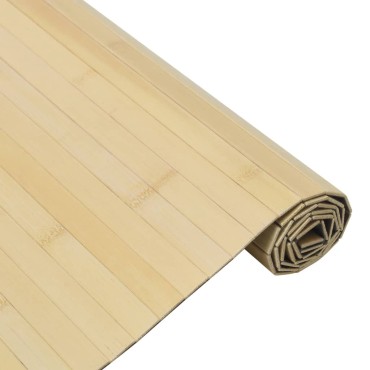 vidaXL Χαλί Ορθογώνιο Ανοιχτό Φυσικό 70x400cm Μπαμπού