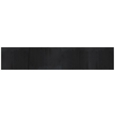 vidaXL Χαλί Ορθογώνιο Μαύρο 80x400cm Μπαμπού