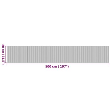 vidaXL Χαλί Ορθογώνιο Φυσικό 80x500cm Μπαμπού