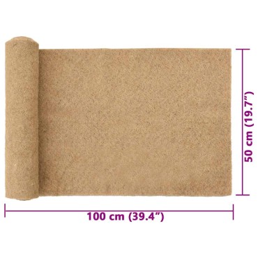 vidaXL Στρώμα κάνναβης για τρωκτικά 0,5x1 m 5 mm