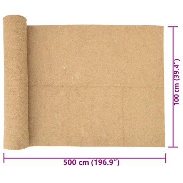 vidaXL Στρώμα κάνναβης για τρωκτικά 1x5 m 5 mm