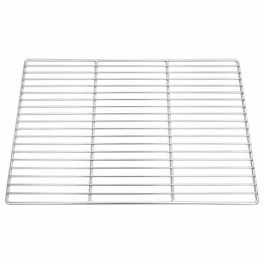 vidaXL Σχάρα ψησίματος Ασημί 50 x 35 cm Ανοξείδωτο ατσάλι