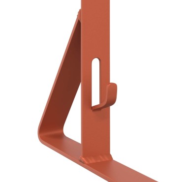vidaXL Υποστήριξη Φράχτη Χιονιού Κόκκινο 29,5 x 3 x 34,5 εκ Ατσάλι