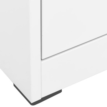 vidaXL Αρχειοθήκη Λευκή 46x62x72,5cm από Ατσάλι 1 τεμ.