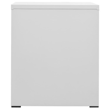 vidaXL Αρχειοθήκη Ανοιχτό Γκρι 46x62x72,5cm από Ατσάλι 1 τεμ.