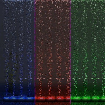 Λάμπα/Μπάρα Ενυδρείου LED RGB 107 εκ. με Φυσαλίδες