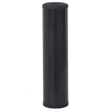 vidaXL Χαλί Ορθογώνιο Μαύρο 80x400cm Μπαμπού