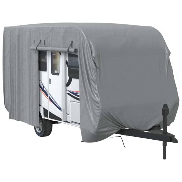 vidaXL Κάλυμμα τροχόσπιτου Γκρι 460x250x220 cm Μη υφασμένο ύφασμα