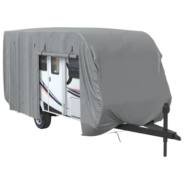 vidaXL Κάλυμμα τροχόσπιτου Γκρι 550x250x220 cm Μη υφασμένο ύφασμα