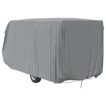 vidaXL Κάλυμμα τροχόσπιτου Γκρι 550x250x220 cm Μη υφασμένο ύφασμα