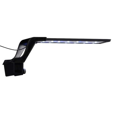 vidaXL Φωτιστικό Ενυδρείου LED με Σφιγκτήρα Μπλε/Λευκό 35-55 εκ.