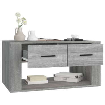 vidaXL Τραπεζάκι Σαλονιού Γκρι Sonoma 80x50x40cmΕπεξεργασμένο Ξύλο 1 τεμ.