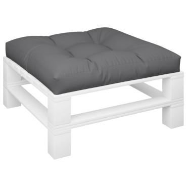vidaXL Μαξιλάρι Παλέτας Ανθρακί 70x70x12cm Υφασμάτινο