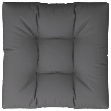 vidaXL Μαξιλάρι Παλέτας Ανθρακί 70x70x12cm Υφασμάτινο
