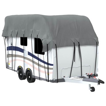 vidaXL Κάλυψη οροφής τροχόσπιτου Γκρι 500x300 cm Μη υφασμένο ύφασμα