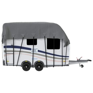 vidaXL Κάλυψη οροφής τροχόσπιτου Γκρι 500x300 cm Μη υφασμένο ύφασμα