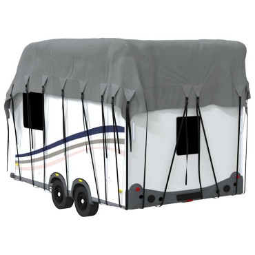 vidaXL Κάλυψη οροφής τροχόσπιτου Γκρι 500x300 cm Μη υφασμένο ύφασμα