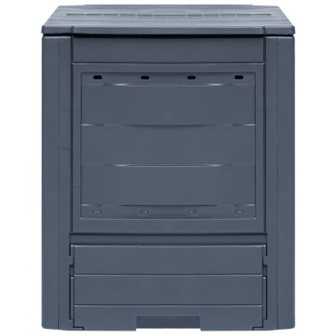 vidaXL Κομποστοποιητές Κήπου 2 τεμ. Γκρι 60 x 60 x 73 εκ. 520 Λίτρα