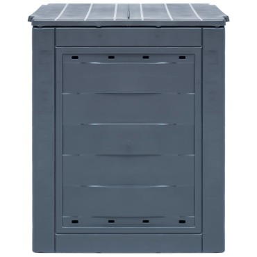 vidaXL Κομποστοποιητές Κήπου 2 τεμ. Γκρι 60 x 60 x 73 εκ. 520 Λίτρα