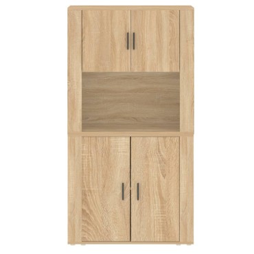 vidaXL Ντουλάπι Sonoma δρυς από Επεξεργασμένο Ξύλο 80x33x70cm 1 τεμ.