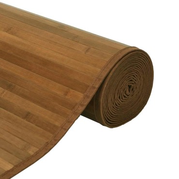 vidaXL Χαλί Ορθογώνιο Καφέ 70x300cm Μπαμπού