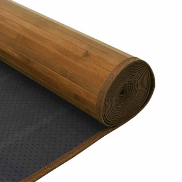 vidaXL Χαλί Ορθογώνιο Καφέ 70x300cm Μπαμπού