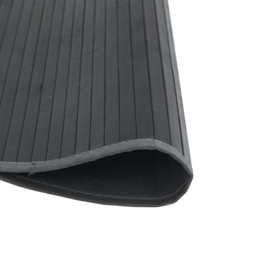 vidaXL Χαλί Στρογγυλό Γκρι Μπαμπού 80x80cm