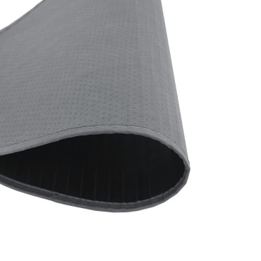 vidaXL Χαλί Στρογγυλό Γκρι Μπαμπού 80x80cm