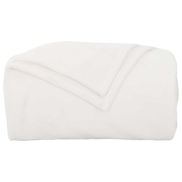 vidaXL Ριχτάρι Λευκό 130 x 150 cm 0.51 kg Μαλλί
