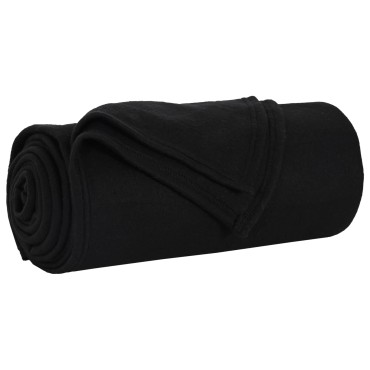 vidaXL Ριχτάρια 6 τμχ. Μαύρο 240 x 220 cm 4.28 kg Μαλλί