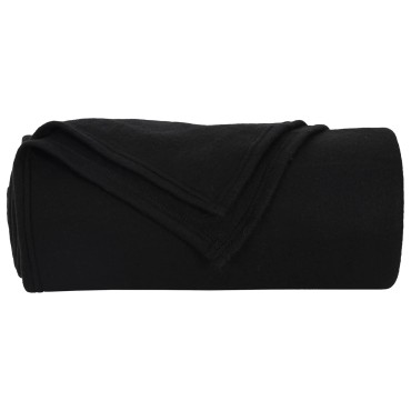 vidaXL Ριχτάρια 6 τμχ. Μαύρο 240 x 220 cm 4.28 kg Μαλλί