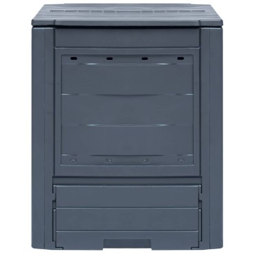 vidaXL Κομποστοποιητής Κήπου Γκρι 60 x 60 x 73 εκ. 260 Λίτρα