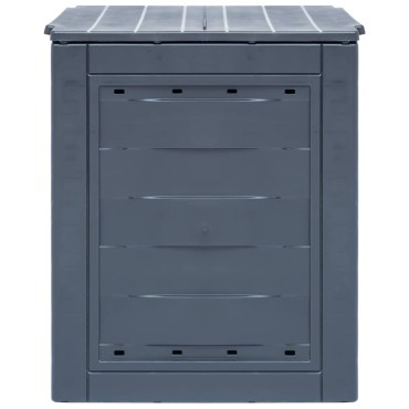 vidaXL Κομποστοποιητής Κήπου Γκρι 60 x 60 x 73 εκ. 260 Λίτρα