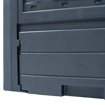 vidaXL Κομποστοποιητής Κήπου Γκρι 60 x 60 x 73 εκ. 260 Λίτρα