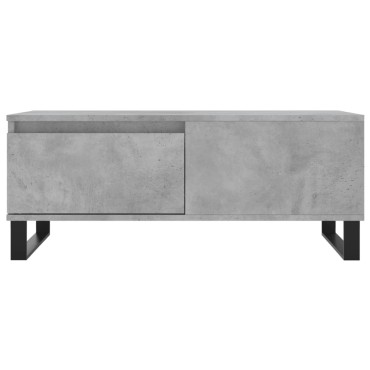 vidaXL Τραπεζάκι Σαλονιού Γκρι Σκυροδ. 90x50x36,5cm Επεξεργ. Ξύλο 1 τεμ.