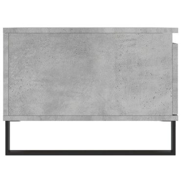 vidaXL Τραπεζάκι Σαλονιού Γκρι Σκυροδ. 90x50x36,5cm Επεξεργ. Ξύλο 1 τεμ.